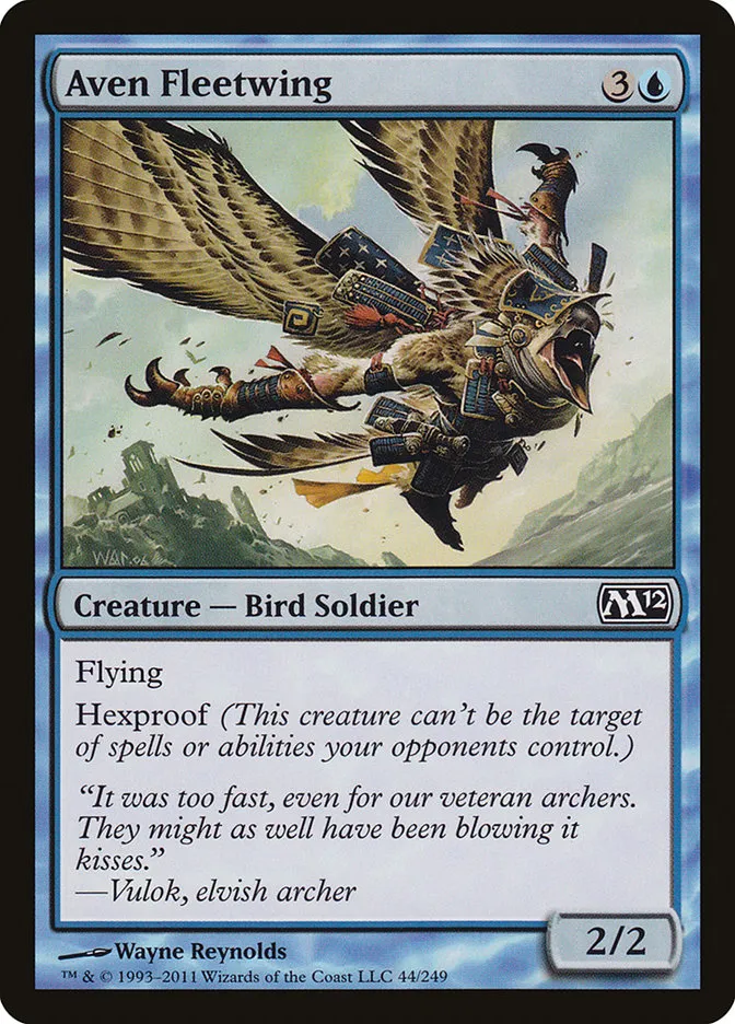 2011 Magic 2012 Aven Fleetwing common #44 common card image