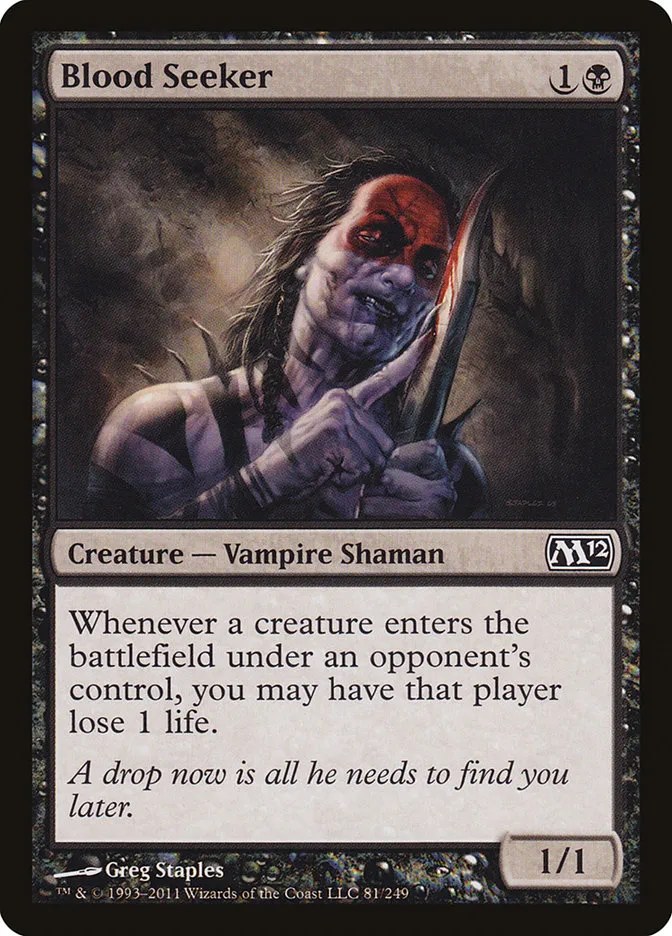 2011 Magic 2012 Blood Seeker common #81 common card image
