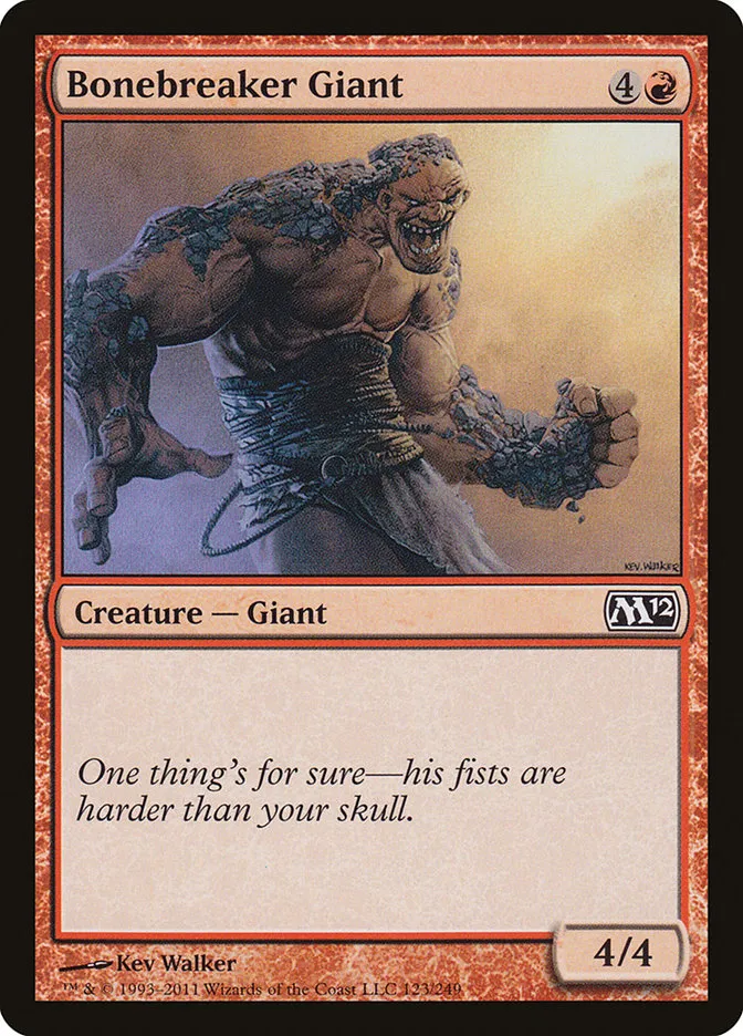2011 Magic 2012 Bonebreaker Giant common #123 common card image