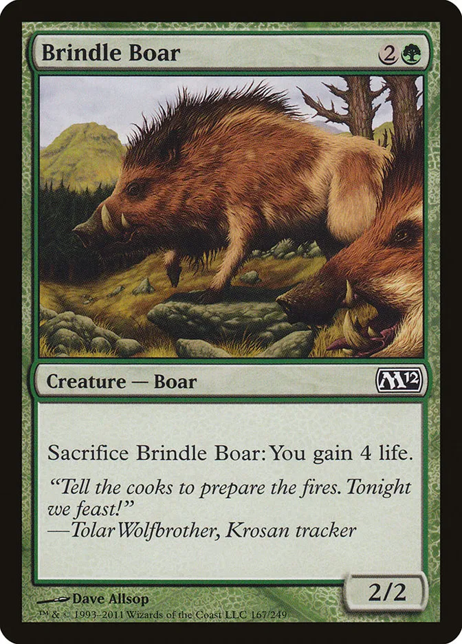 2011 Magic 2012 Brindle Boar common #167 common card image