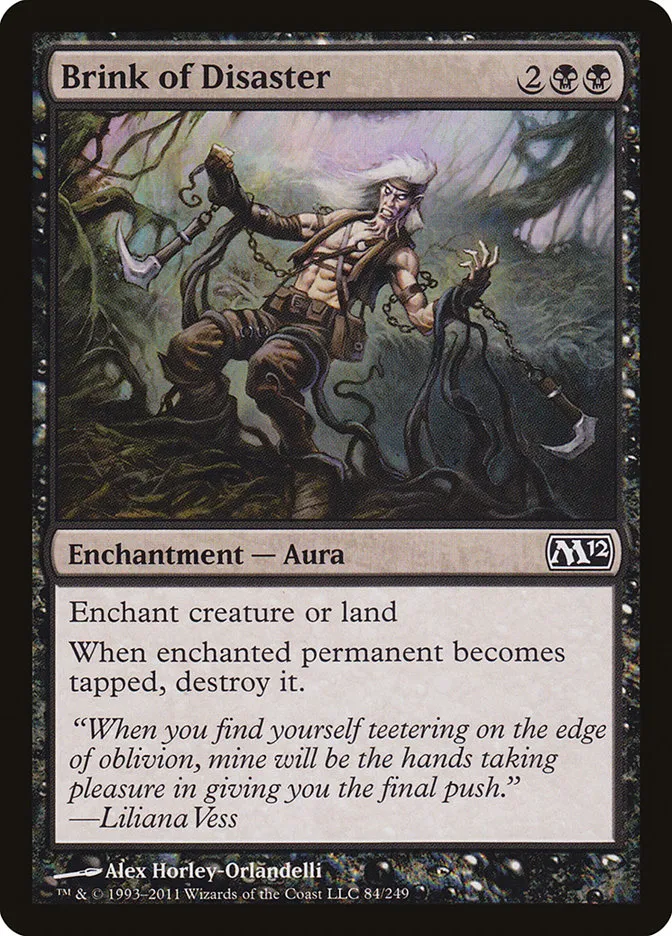 2011 Magic 2012 Brink of Disaster common #84 common card image