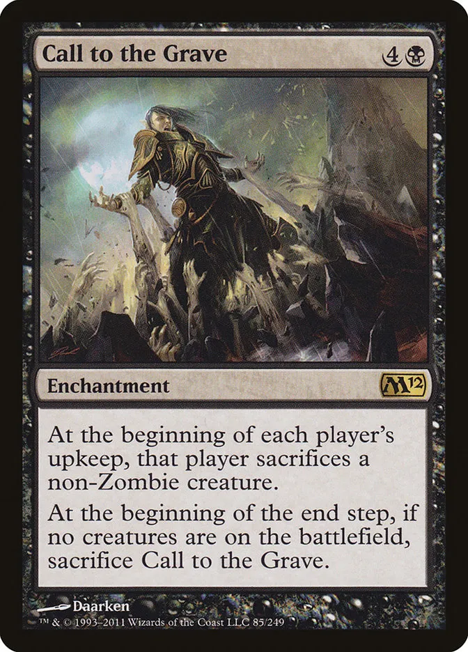 2011 Magic 2012 Call to the Grave rare #85 rare card image