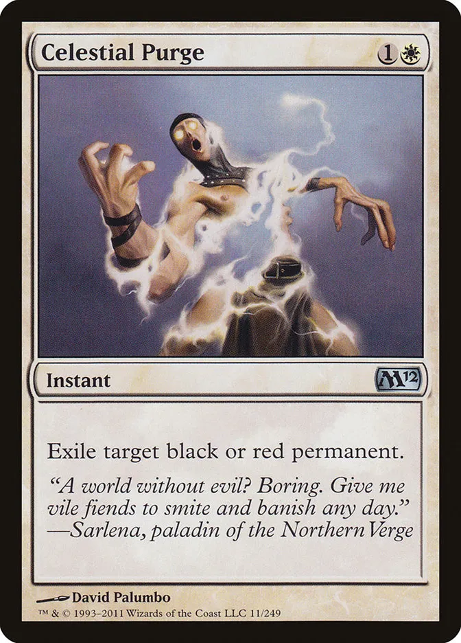 2011 Magic 2012 Celestial Purge uncommon #11 uncommon card image