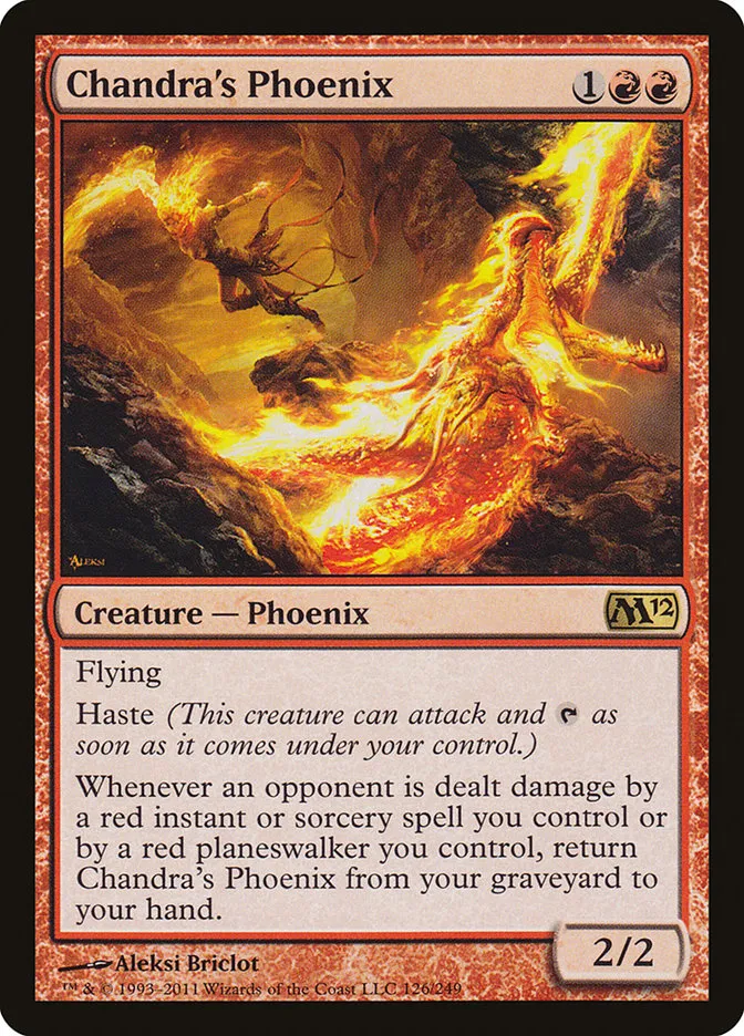2011 Magic 2012 Chandra's Phoenix #126 rare card image