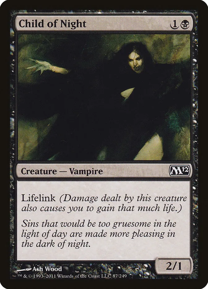 2011 Magic 2012 Child of Night common #87 common card image