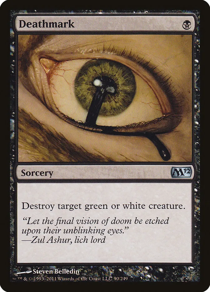 2011 Magic 2012 Deathmark uncommon #90 uncommon card image