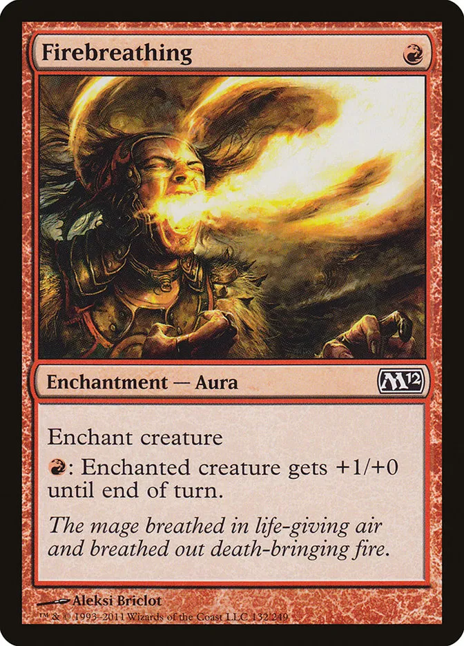 2011 Magic 2012 Firebreathing common #132 common card image