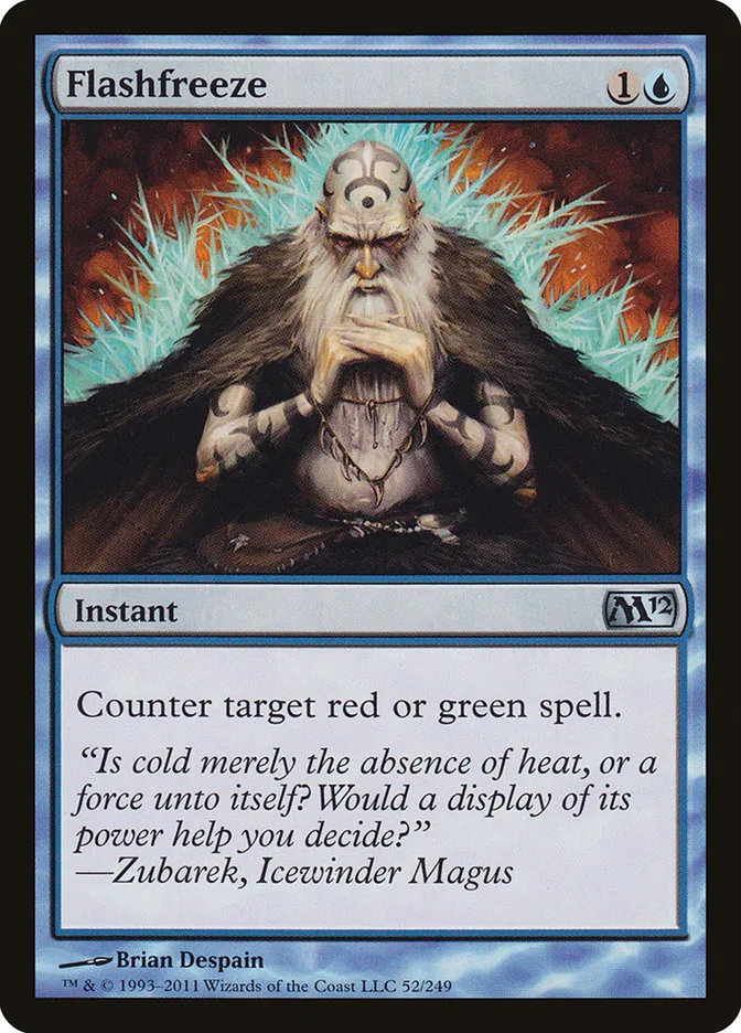 2011 Magic 2012 Flashfreeze uncommon #52 uncommon card image