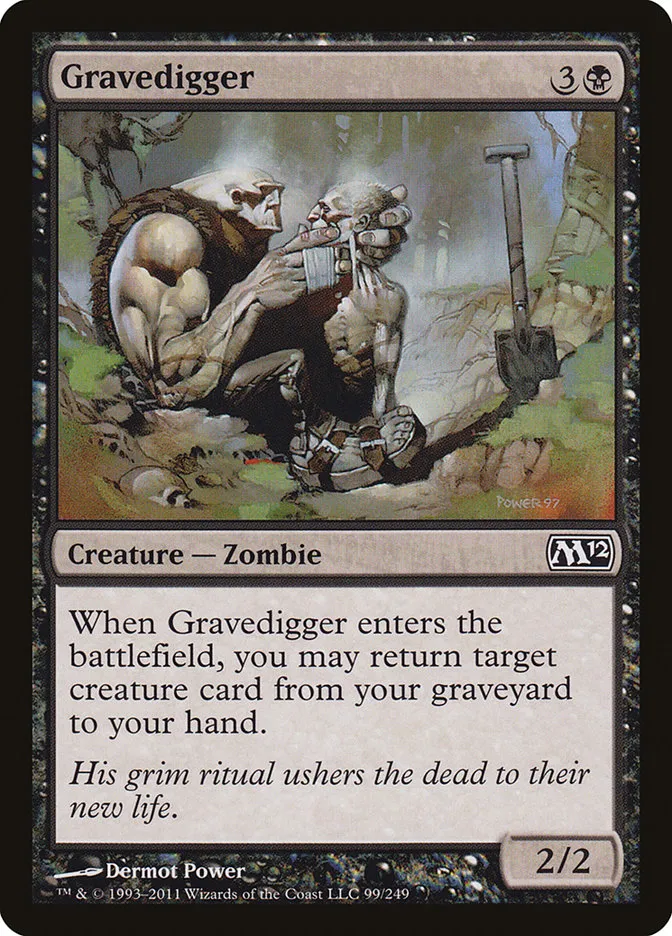 2011 Magic 2012 Gravedigger common #99 common card image