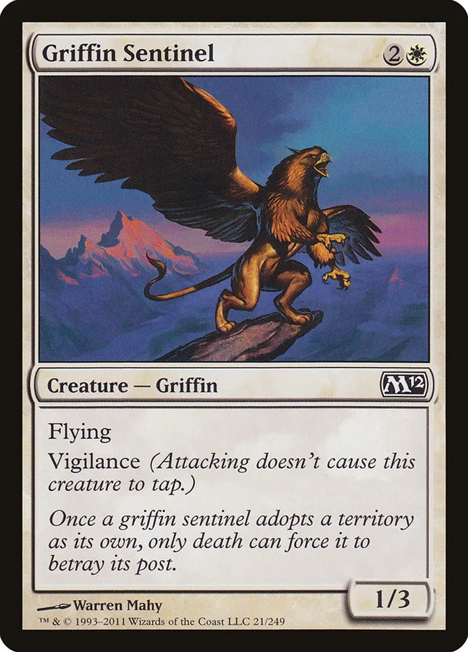 2011 Magic 2012 Griffin Sentinel common #21 common card image