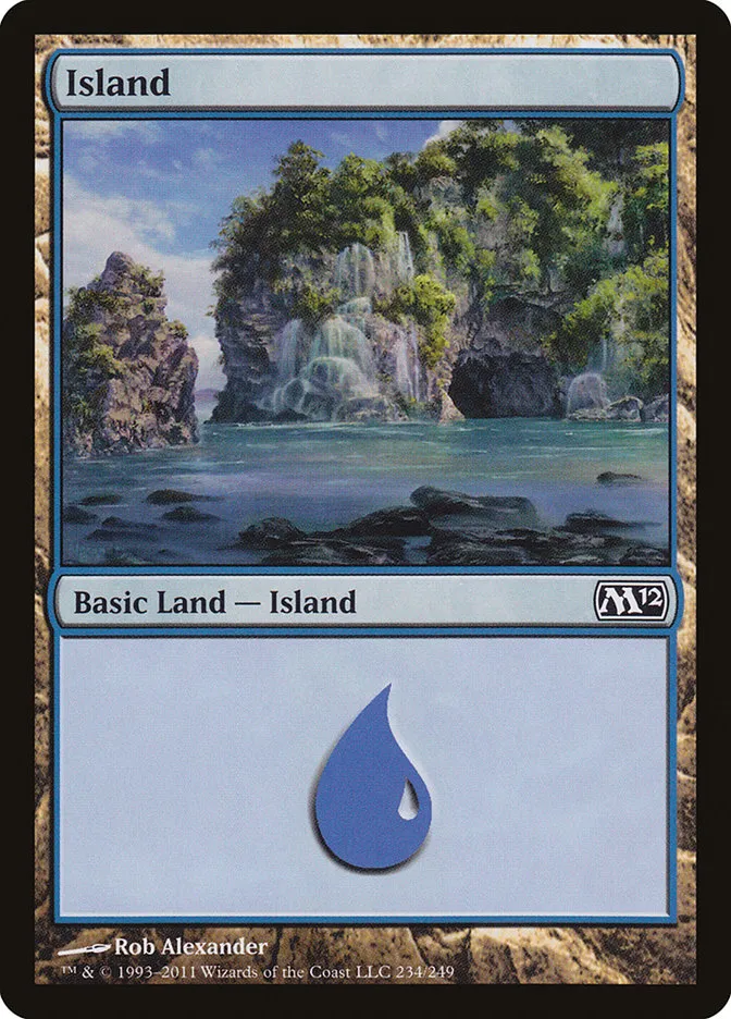 2011 Magic 2012 Island common #234 common card image