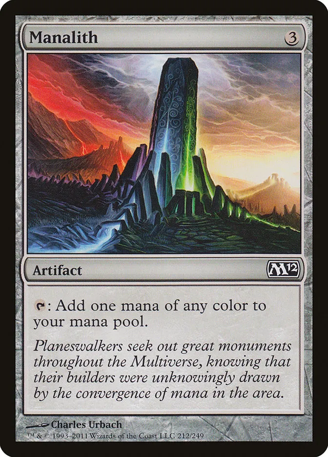 2011 Magic 2012 Manalith common #212 common card image