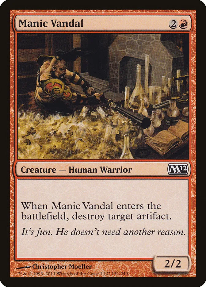 2011 Magic 2012 Manic Vandal common #151 common card image