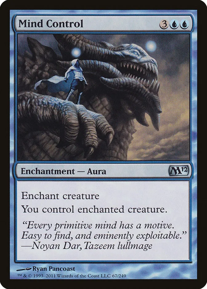 2011 Magic 2012 Mind Control uncommon #67 uncommon card image
