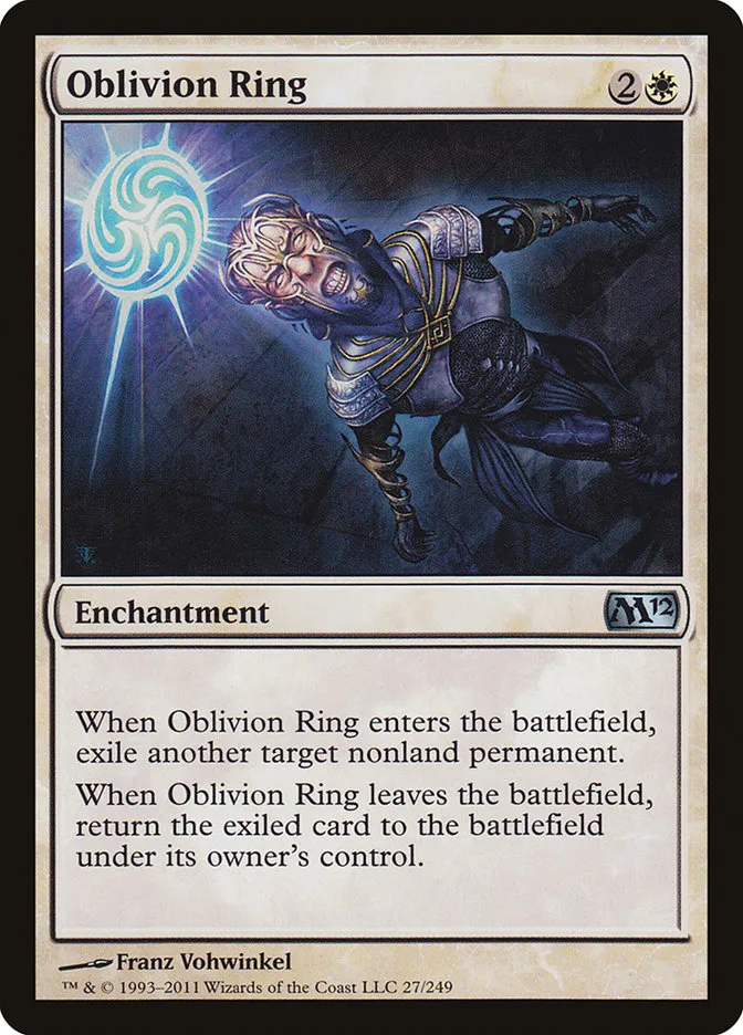 2011 Magic 2012 Oblivion Ring uncommon #27 uncommon card image