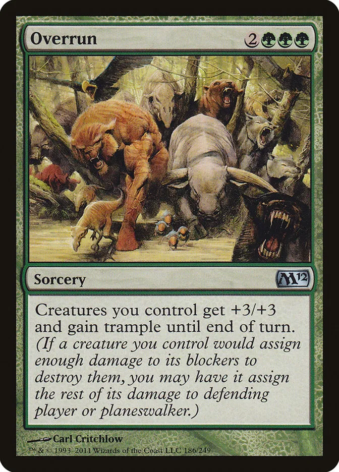 2011 Magic 2012 Overrun uncommon #186 uncommon card image