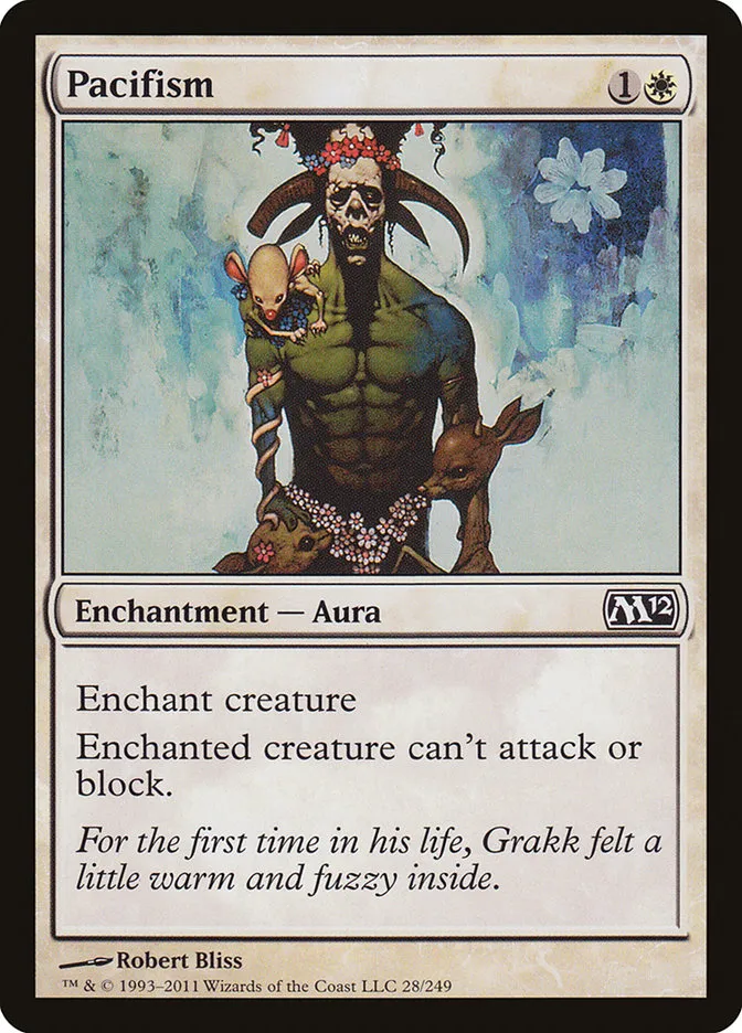 2011 Magic 2012 Pacifism common #28 common card image