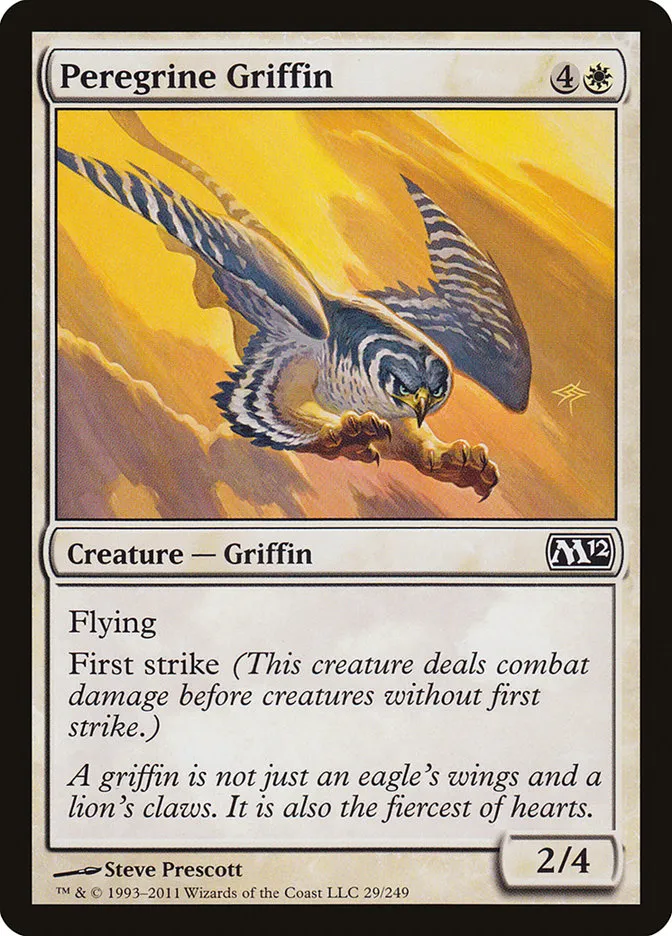 2011 Magic 2012 Peregrine Griffin common #29 common card image