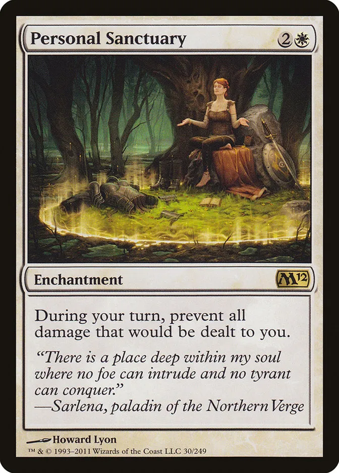 2011 Magic 2012 Personal Sanctuary rare #30 rare card image