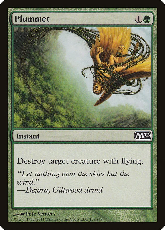2011 Magic 2012 Plummet common #187 common card image