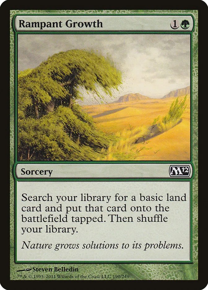 2011 Magic 2012 Rampant Growth common #190 common card image