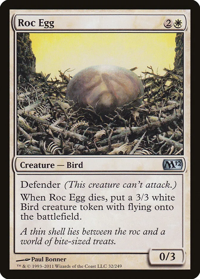 2011 Magic 2012 Roc Egg uncommon #32 uncommon card image