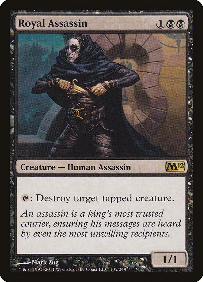2011 Magic 2012 Royal Assassin rare #105 rare card image