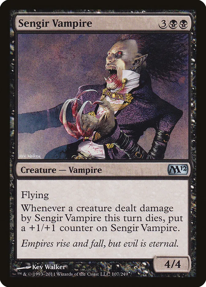 2011 Magic 2012 Sengir Vampire uncommon #107 uncommon card image