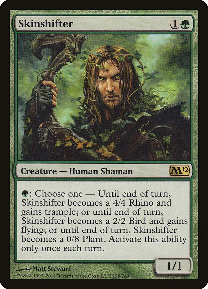 2011 Magic 2012 Skinshifter rare #195 rare card image
