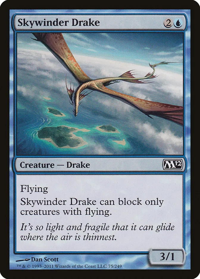 2011 Magic 2012 Skywinder Drake common #75 common card image