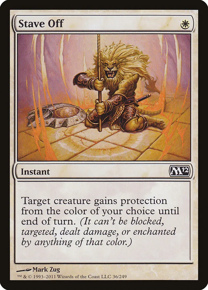 2011 Magic 2012 Stave Off common #36 common card image