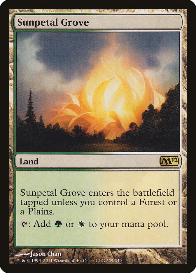 2011 Magic 2012 Sunpetal Grove #229 rare card image
