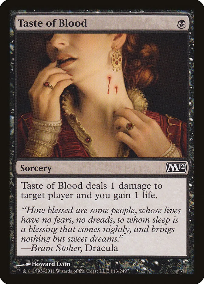 2011 Magic 2012 Taste of Blood #113 common card image