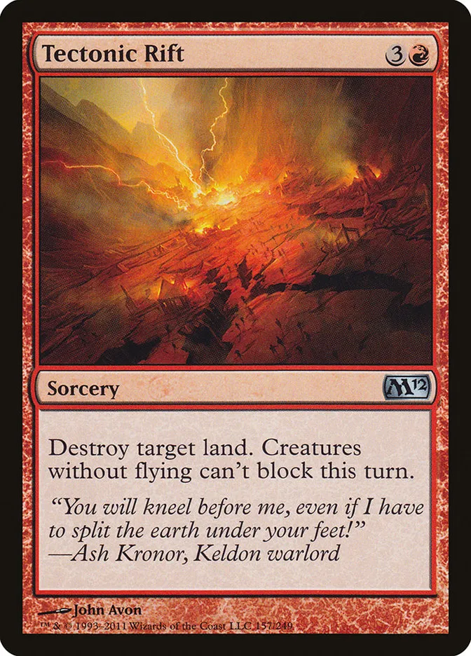 2011 Magic 2012 Tectonic Rift uncommon #157 uncommon card image