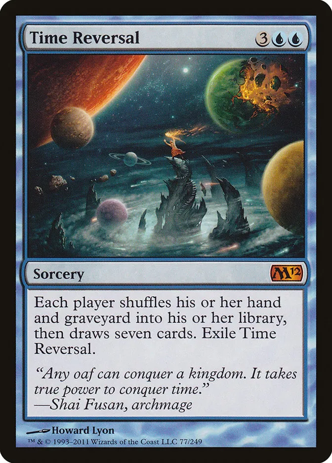 2011 Magic 2012 Time Reversal mythic #77 mythic card image