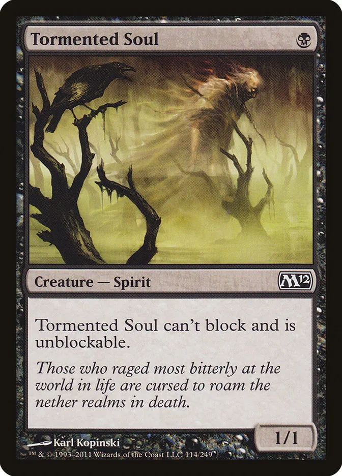 2011 Magic 2012 Tormented Soul common #114 common card image