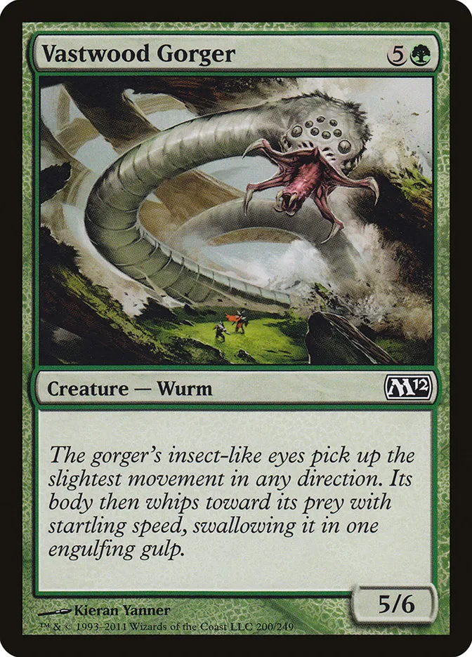 2011 Magic 2012 Vastwood Gorger common #200 common card image