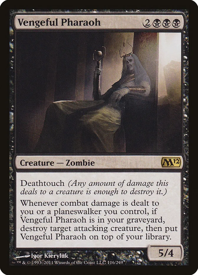 2011 Magic 2012 Vengeful Pharaoh rare #116 rare card image