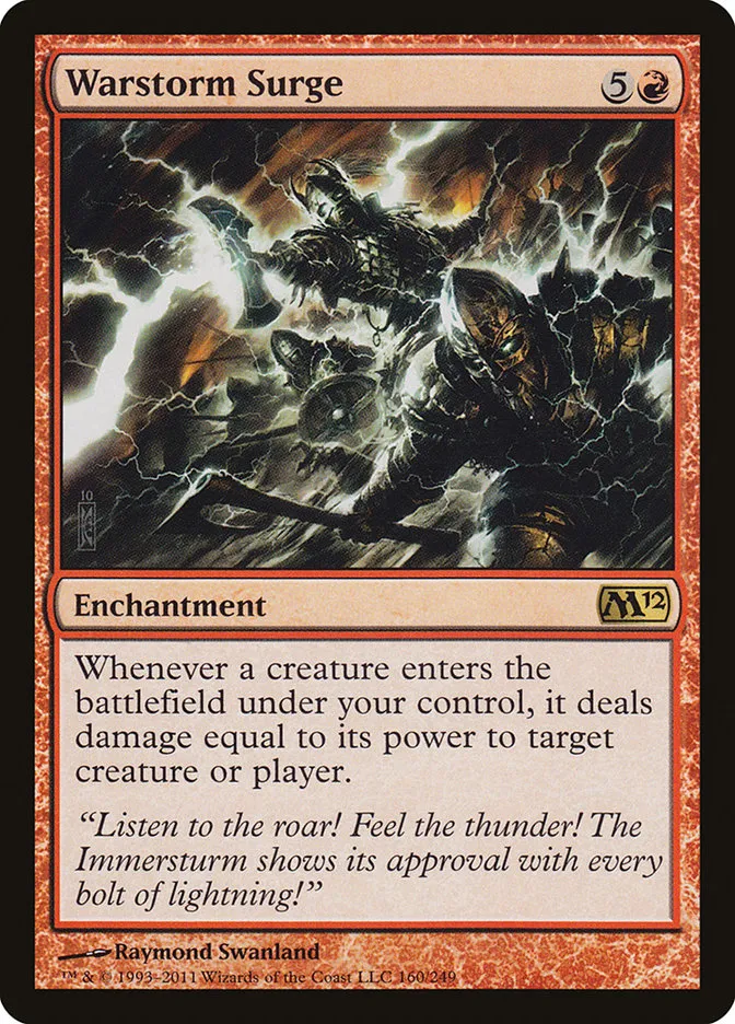 2011 Magic 2012 Warstorm Surge rare #160 rare card image