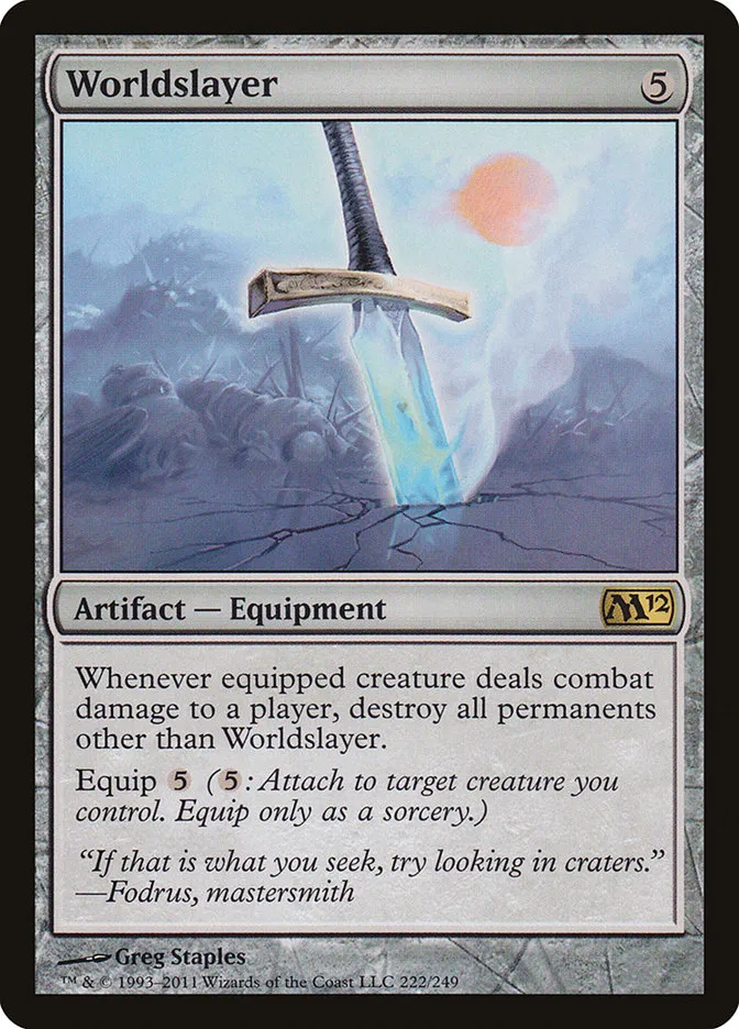 2011 Magic 2012 Worldslayer rare #222 rare card image