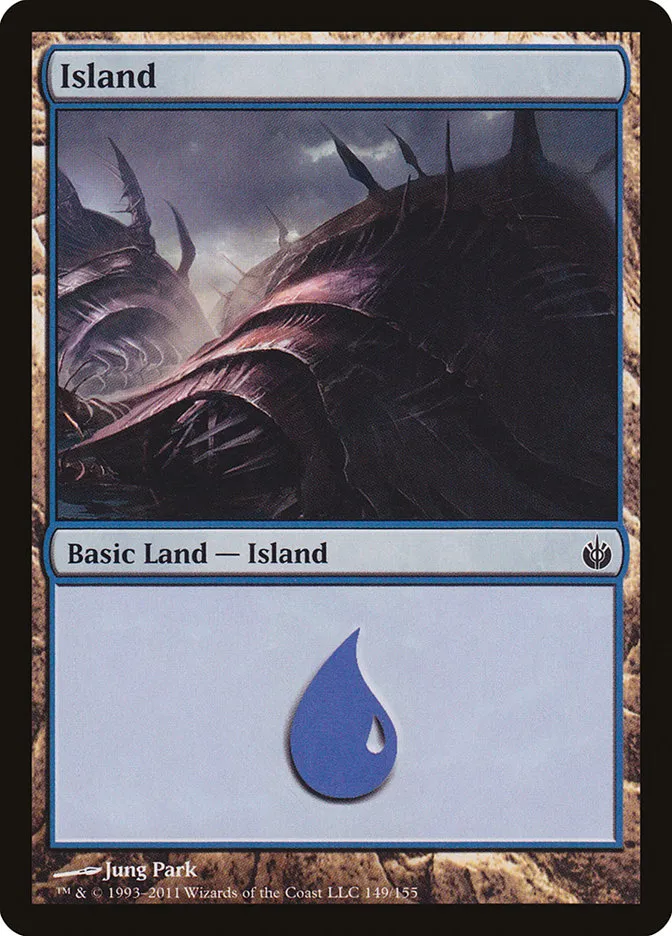 2011 Mirrodin Besieged Island #149 common card image