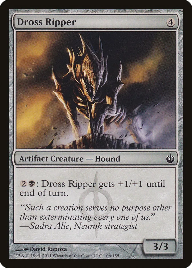 2011 Mirrodin Besieged Dross Ripper #106 common card image