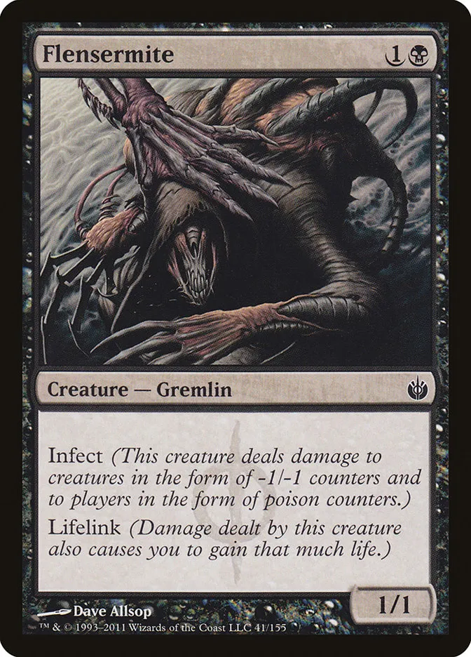 2011 Mirrodin Besieged Flensermite common #41 common card image