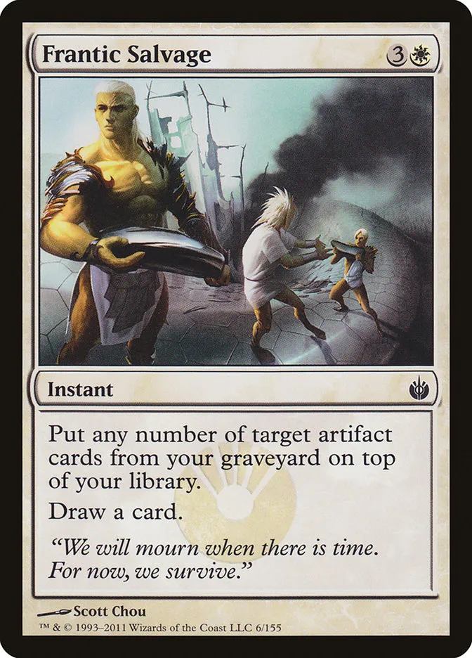 2011 Mirrodin Besieged Frantic Salvage common #6 common card image