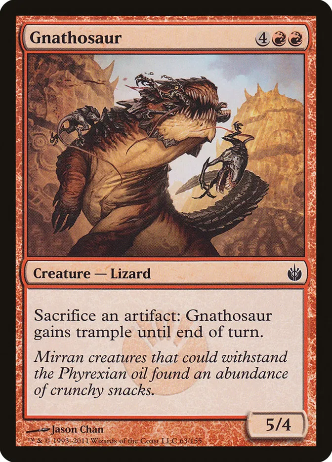2011 Mirrodin Besieged Gnathosaur common #63 common card image