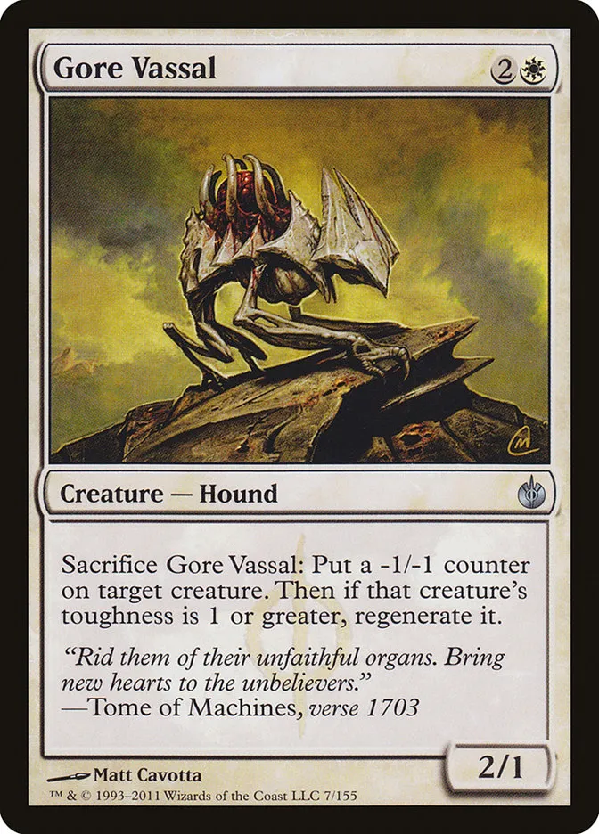 2011 Mirrodin Besieged Gore Vassal uncommon #7 uncommon card image