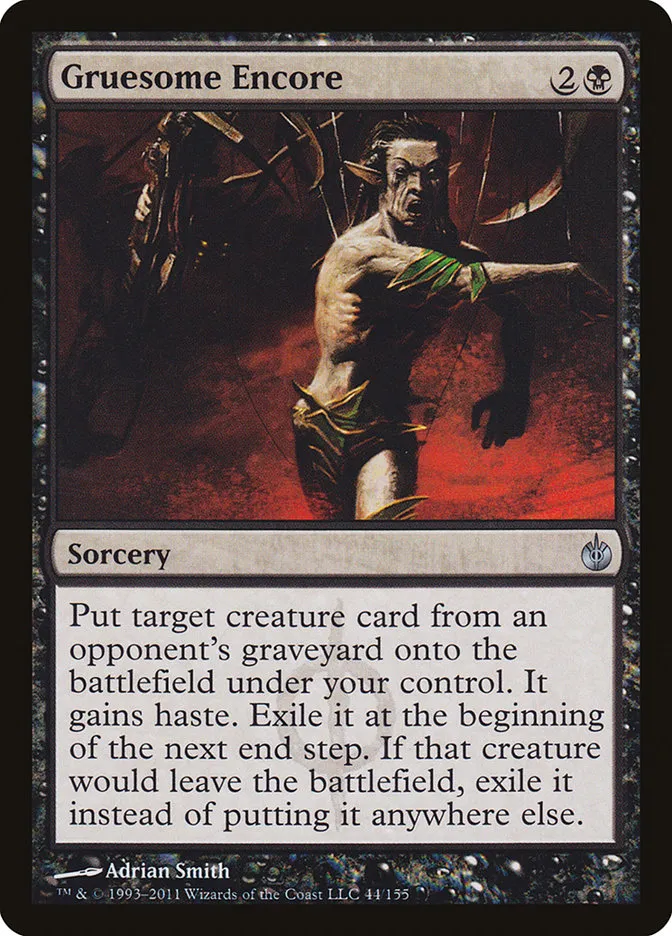 2011 Mirrodin Besieged Gruesome Encore uncommon #44 uncommon card image