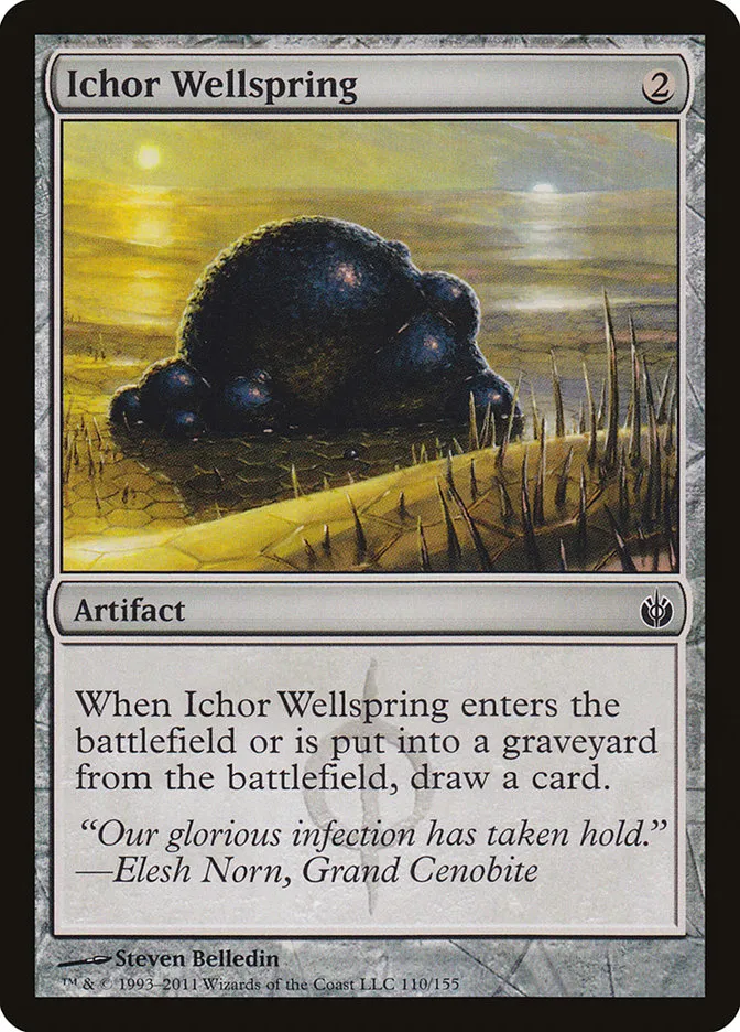 2011 Mirrodin Besieged Ichor Wellspring #110 common card image