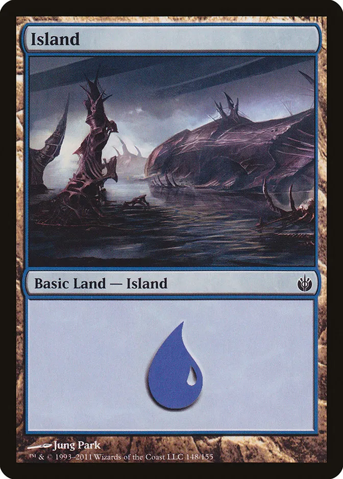 2011 Mirrodin Besieged Island #148 common card image