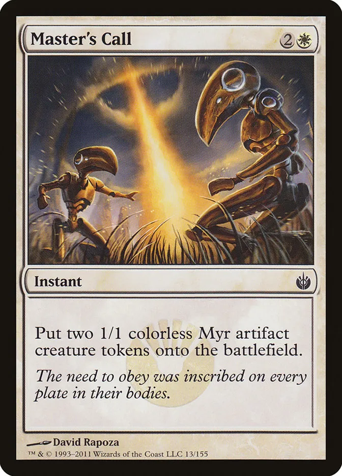 2011 Mirrodin Besieged Master's Call common #13 common card image